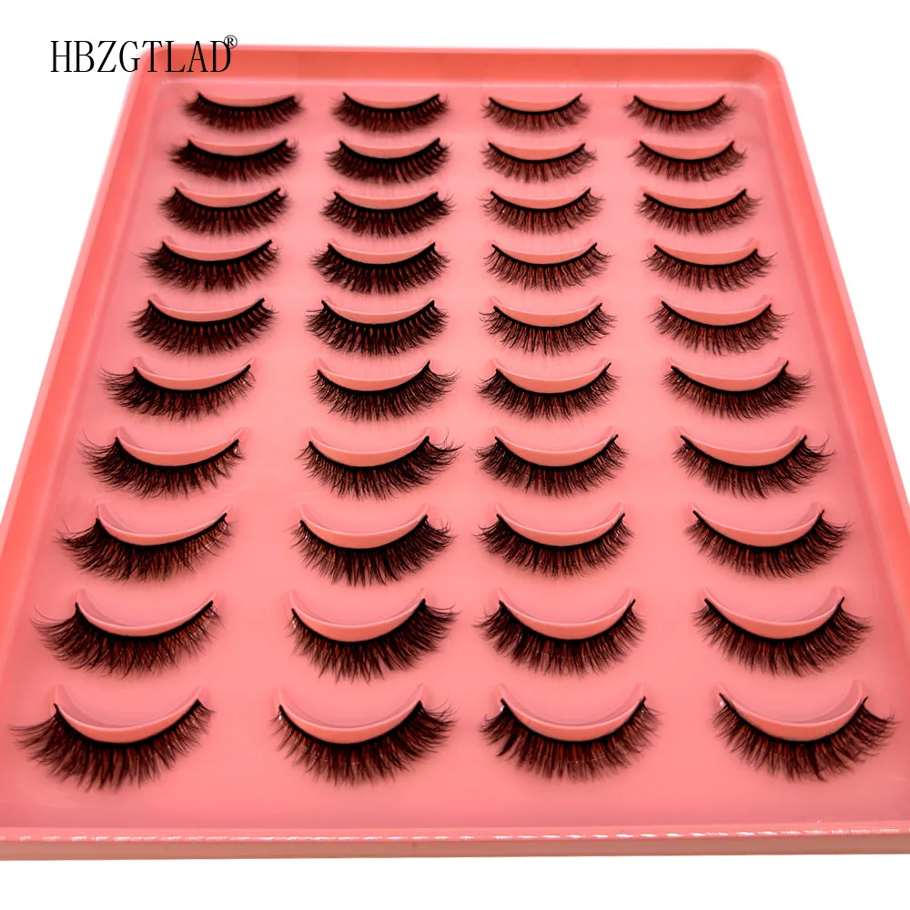False Eyelashes Natural - AMSDCN Doğal Kirpikler Kısa Kirpikler Sentetik