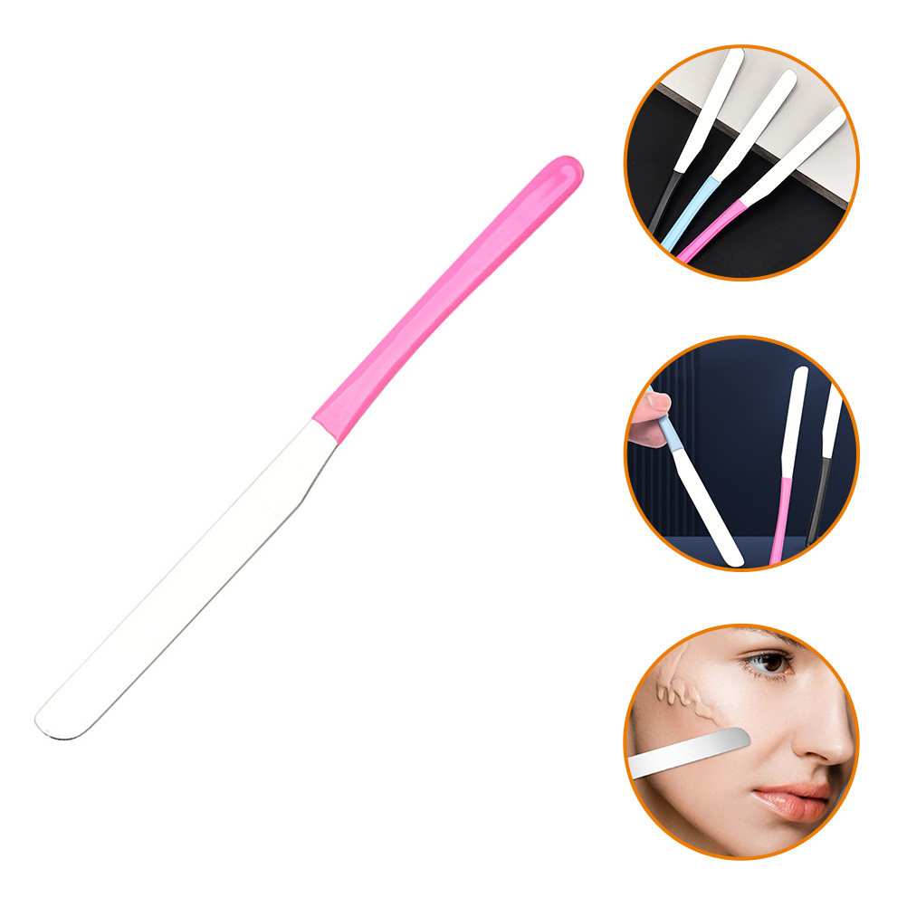Beauty Makeup Tools - Paslanmaz Çelik Makyaj Spatulası Metal Uzun