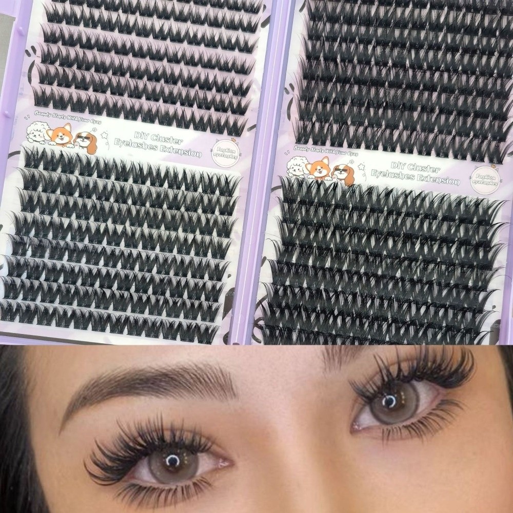 False Eyelashes Natural - 10/20/32 Satırlar Kıvrımlı D Yoğun Aşılı
