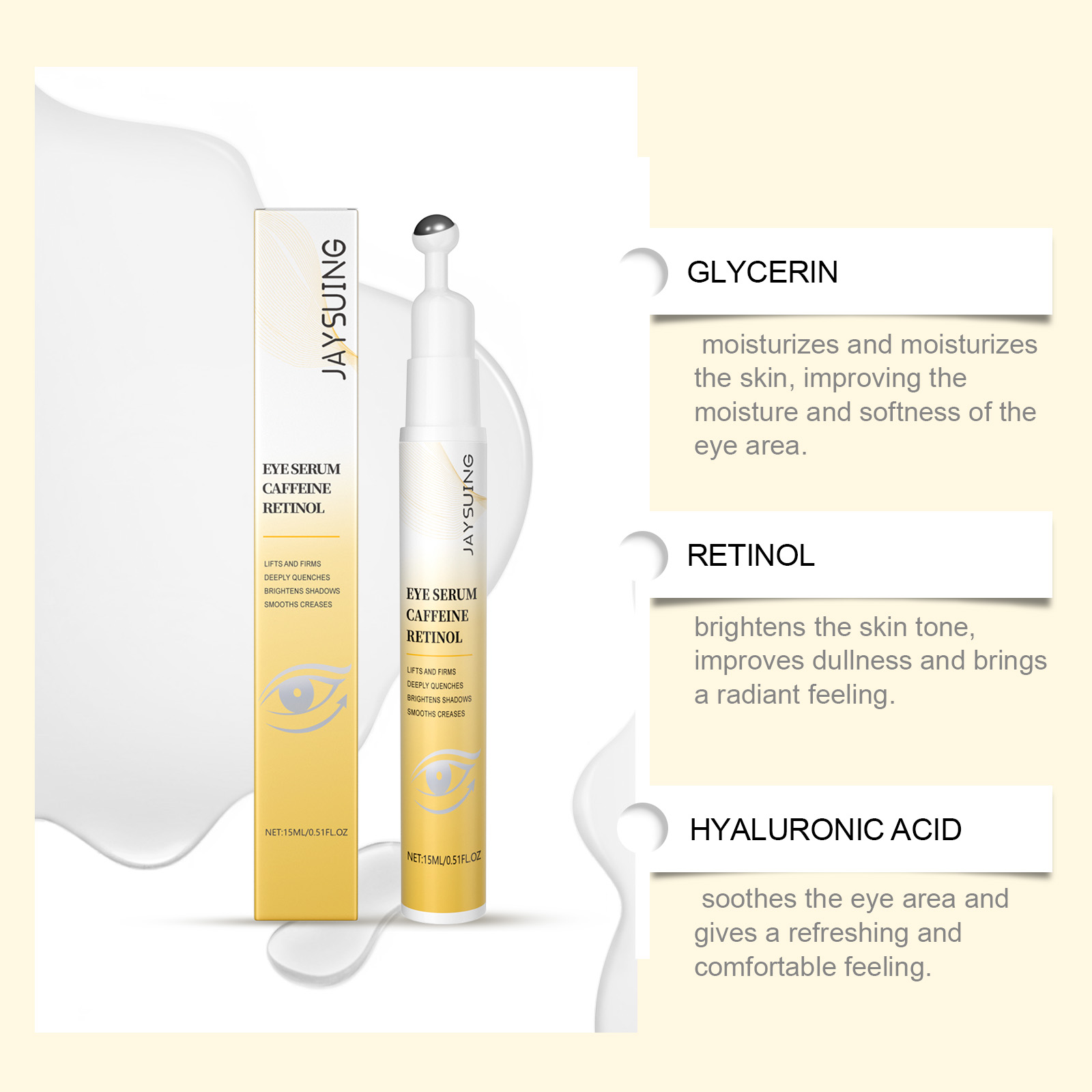 Retinol Göz Serumu Roller'ı Ko - The Ordinary Serum Hyaluronic Acid incelemesi ve fiyatı