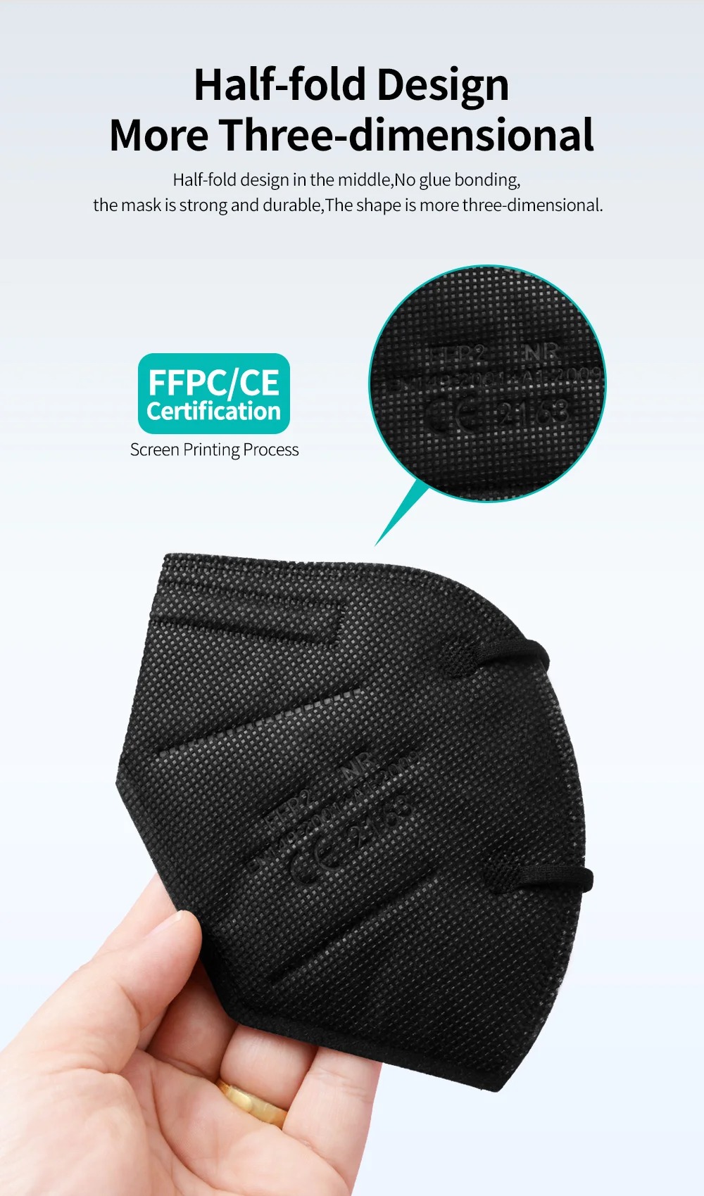 5 Katmanlı FFP2 Maskeler CE On - Sheet Face Mask Pack incelemesi ve fiyatı