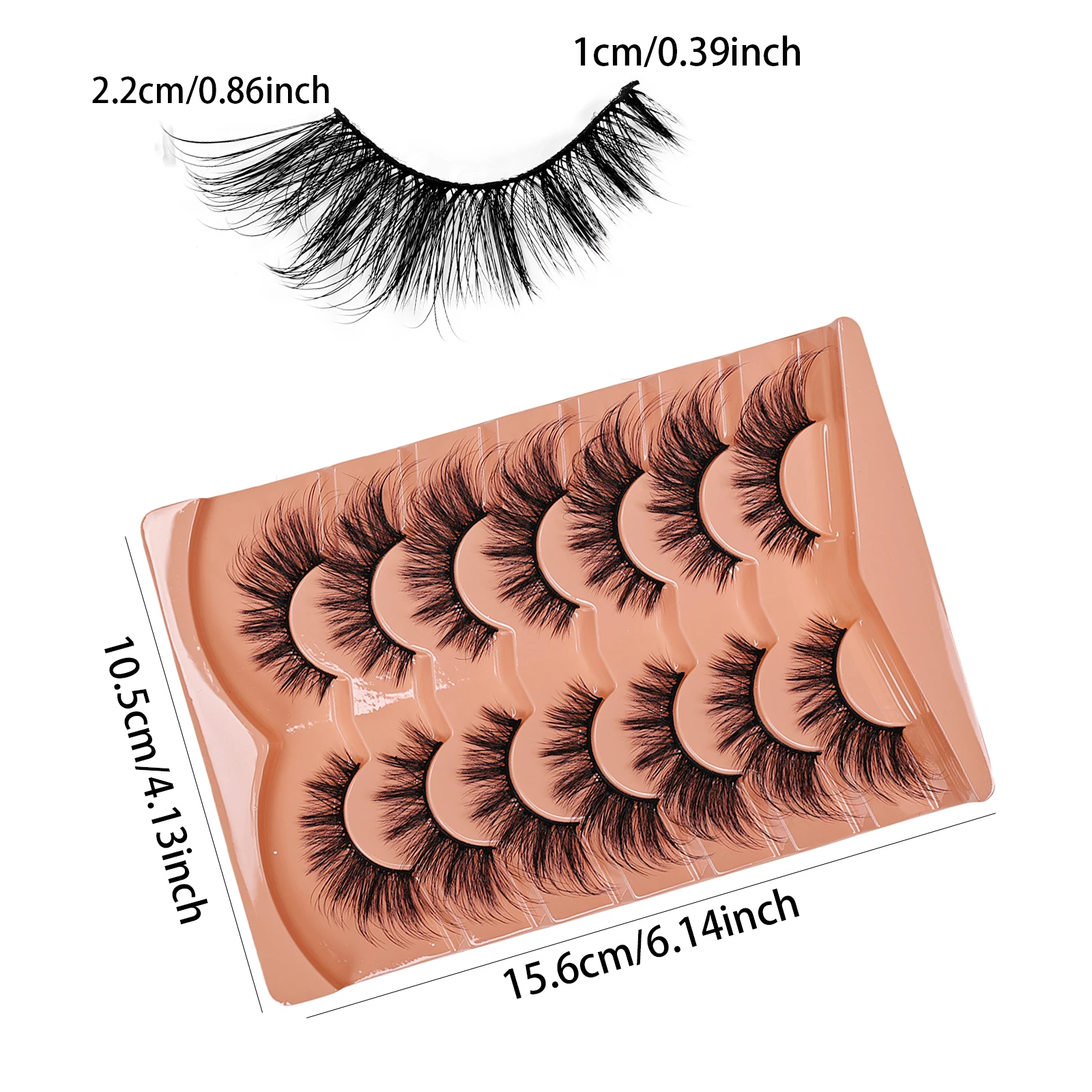 7 çift Kedi Gözü Kirpikleri 3D - Beauty Natural Makeup incelemesi ve fiyatı