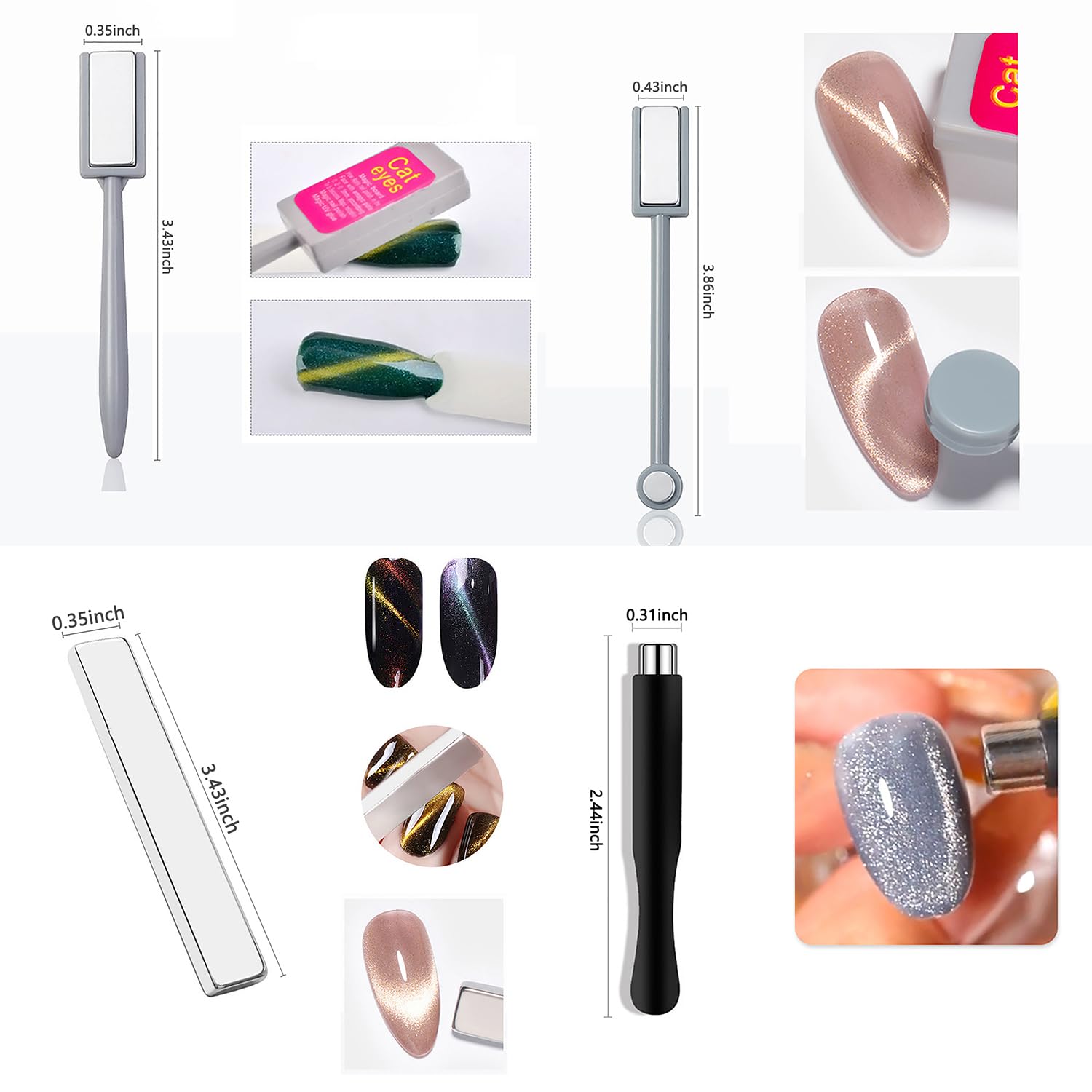 10 Adet Kedi Gözü Mıknatıs Set - Contour Palette Stick incelemesi ve fiyatı